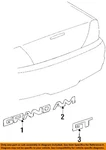 Gm Oem 96-05 Grand Am Trunk Lid Exterior Trim-emblem 22636920. Fixed Price $36.53.