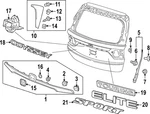 Genuine Honda Hatch Emblem 75701-THR-A01. Fixed Price $17.21.