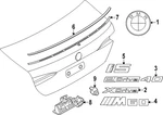 Genuine Bmw Nameplate 51-14-5-A0C-A04. Fixed Price $49.66.