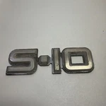 Chevrolet S10 Side Rear Chrome Emblem Logo Badge Symbol Sign Vintage Used Oem. Fixed Price $23.99.