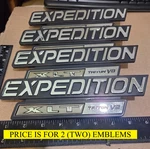 (2) Ford Expedition Triton V8 Xlt Circa '00 Emblems XL14 16B114 Aa X207. Fixed Price $10.00.