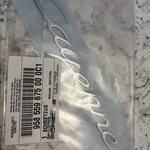Porsche Cayenne Rear Decal Badge White Silver Chrome 958559675000C1 New +. Fixed Price $85.00.