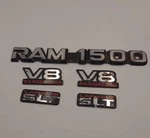 Dodge Pc. Emblems Set ( 1500 V8 Magnum Slt Laramie ) For 1994-2001 Trucks. Fixed Price $29.55.