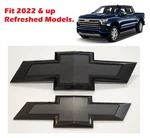2022+ Chevrolet Refreshed Silverado 1500 Bowtie Front & Rear Gloss Black Emblem. Fixed Price $86.40.