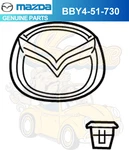 2010-2013 Mazda (4-DOOR Sedan) Rear Trunk Emblem Genuine BBY4-51-730. Fixed Price $33.81.