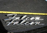 Ford Falcon Pair Vintage Emblem Badge Logo CODB-5843495 & CODB-16098A. Fixed Price $29.00.
