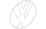 Genuine Volkswagen Emblem 3AE-853-617-FXC. Fixed Price $86.39.