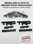 Trd Blackout Emblem Badge Kit For 10-22 Toyota 4RUNNER Tacoma Off Road Set. Fixed Price $110.80.
