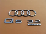 09 10 11 12 Audi Q5 3.2 Quattro Rear Gate Lid Emblem Logo Badge Sign Used A45395. Fixed Price $60.00.