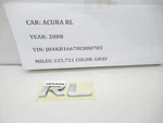05-08 Acura Rl Rear Trunk Lift-gate Deck Lid Emblem Logo 75722-SJA-A01 Oem. Fixed Price $14.00.