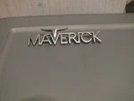 Ford Maverick Script Emblem Silver Metal Nameplate Oem Original Pre-owned. Fixed Price $19.95.