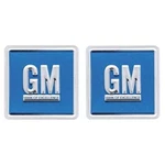 Oer Gm Emblem Door Decal Set Embossed Blue 1967-74 Camaro Nova Impala Firebird. Fixed Price $26.98.