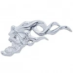 United Pacific 50102 Emblem, Flaming Skull Accent, Face Left. Fixed Price $38.19.