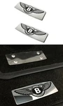 2 Pcs Metal Emblems Logo Badge Sticker Car Floor Mats For Bentley Vehicles. Fixed Price $199.00.