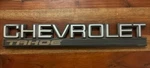 95-00 Chevy Tahoe Rear Tailgate Passenger Door Chevrolet Emblem. Fixed Price $19.99.