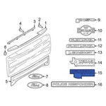Ford FL3Z8442528B Rear Tailgate Emblem. Fixed Price $70.54.