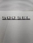 Mercedes 500SEL Rear Trunk Bade Emblem 1268170615 W126 Oem Metal Genuine. Fixed Price $50.00.