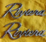 Buick Riviera Script Emblem Badge TL-30685-70 3791136. Fixed Price $17.00.