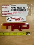 2019-2024 Toyota Camry Trd Red Metal Emblem Logo PT413-03200-03. Fixed Price $39.00.