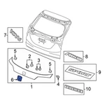 Honda 75701T4G000 Rear Hatch Emblem. Fixed Price $35.51.