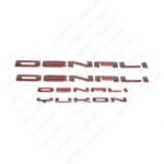 Black Red Door Rear Denali Yukon Emblems Letters 2021-2024 Gmc Xl. Fixed Price $56.99.