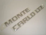 New Chrome Monte Carlo Ltz Script Emblem Chevrolet Impala Caprice Classic. Fixed Price $6.08.