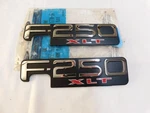 Nos Oem Ford 1998 1999 F250 Xlt Truck Fender Emblems Ornaments Trim Pair. Fixed Price $119.00.