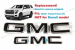 Replacement Front Rear Chrome Black Gmc Emblem Badge 2025 & Up Yukon Xl. Fixed Price $88.80.