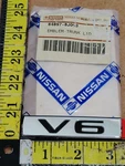 Nos Nissan Altima Circa '04 "V6" Trunk Lid Emblem 84897 8J003 5717). Fixed Price $32.00.