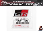 Toyota Supra A90 Gr Rr Emblem Logo Badge Gazoo Racing 75430-WAA01(75430-14010. Fixed Price $52.47.