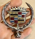 Nos Oem Gm 80 92 Cadillac Fleetwood Brougham Hood Ornament Header Panel Emblem. Fixed Price $219.00.