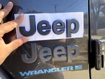 (two) 2018-2024 Jeep Wrangler/gladiator Fender Emblem Dark Gray W/blue Outline. Fixed Price $68.45.