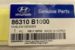 Hyundai Genuine Parts 86310-B1000 Genesis Emblem 86310B1000. Fixed Price $22.46.