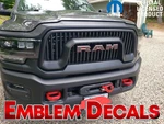 2500 Power Wagon " Grill Emblem Decal Tone 19 2020 2021 2022 23 24. Fixed Price $23.00.