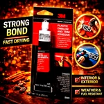 3M Auto Advanced 03601 Plastic Emblem & Trim Adhesive Clear Quick Strong Bond Hq. Fixed Price $17.55.