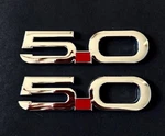 2015-23 Mustang Gt Oem 5.0 Chrome Fender Side Emblems Pair Genuine Ford. Fixed Price $39.99.