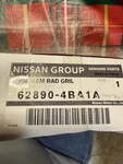 Genuine Nissan Front Grille Emblem 62890-4BA1A 2018-20 Kicks Oem. Fixed Price $81.99.