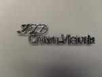 Vintage Ltd Crown Victoria Emblem Badge Script Trim Metal Nameplate Ford. Fixed Price $49.00.