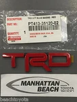 Tacoma Tundra 4RUNNER Trd Red Painted Metal Emblem Oem New! PT413-35120-02. Fixed Price $22.97.