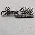 Pontiac Grand Ville Script Emblem Badge Ornament Nameplate With Pins. Fixed Price $25.66.