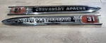 1959 Chevrolet Pickup Apache 31 Fender Emblem Set Short Bed 1/2 Ton Patina Truck. Fixed Price $239.95.