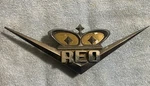 Oem Reo Truck Hood Emblem 1961-66 Crown 1/8 27710 Y 8.5" Point Rare. Fixed Price $199.00.