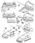Genuine Mopar Deck Lid Medallion 4805286AC. Fixed Price $41.17.