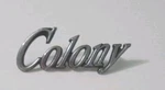 1973-78 Ford Mercury Colony Script Emblem Badge #D3MB-71291A36. Fixed Price $55.00.
