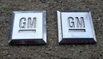 Gm Door Square Side Emblem Set Badge Decal Logo Silver Chevy Pontiac Oem Genuine. Fixed Price $17.58.