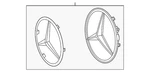 Genuine Mercedes-benz Illuminated Star Attachment Part 243-810-03-00. Fixed Price $287.46.