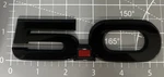 2017-2020 Ford Mustang Gt Front Wing Badge 5.0 Black GR3J-16C148-AA. Fixed Price $17.50.