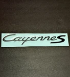 03-10 Gloss Black Cayenne Letters Rear Badge Emblem Look Deck Lid 955. Fixed Price $90.99.