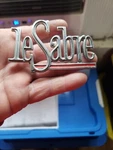 Buick Lesabre Chrome Script Emblem 7580914 Very Clean 60'S Era. Fixed Price $20.00.