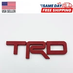 Satin Red Metal Trd Emblem Nameplate For Toyota Yaris Hilux Camry 4RUNNER Tacoma. Fixed Price $15.99.